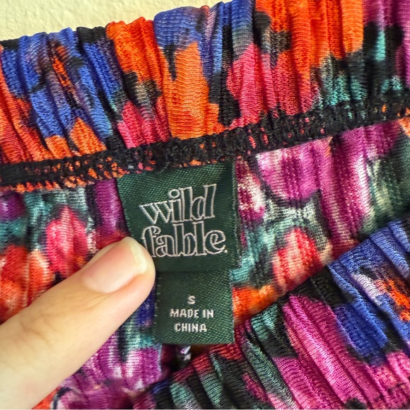 Wild Fable Size small hippie bell bottom flare floral pants - Picture 4 of 6